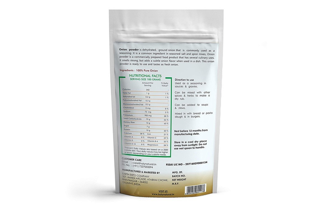 Holy Natural Onion Powder    Pack  100 grams